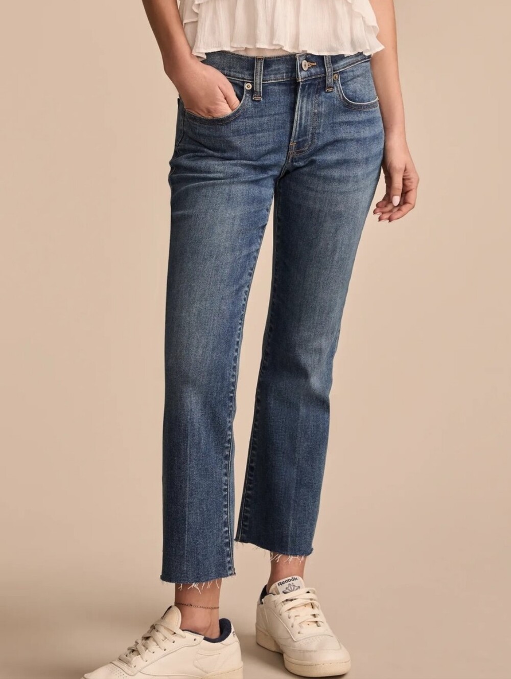 Lucky Brand Sweet Midrise Kick Crop Jeans
